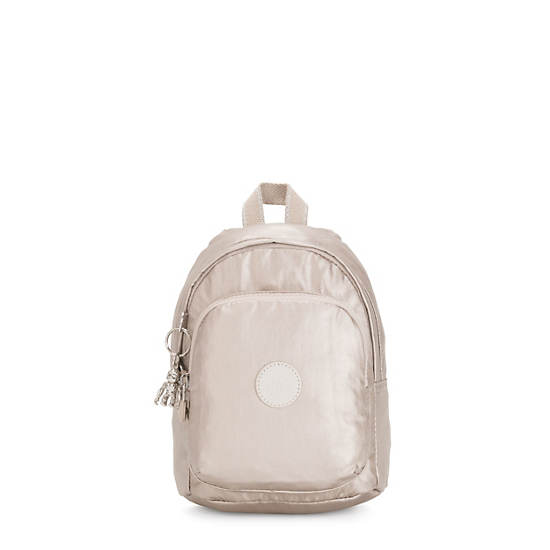 Kipling Delia Compact Metallic Convertible Rugzak Beige | België 1657TC